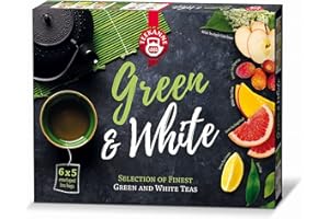 Teekanne Finest Green & White Natural Tea Collection Selection Box 6 smaków