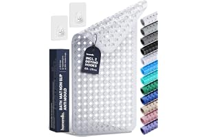 Bathtub Mat Non Slip Anti Mould 88x39cm - homerella® Shower Mat Machine Washable & BPA free, Shower Mat Non Slip Anti Mould, 