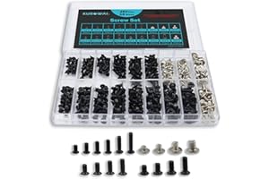 KUBOWAI Lot de 360 vis M2/M2,5/M3 pour ordinateur portable (18 tailles)