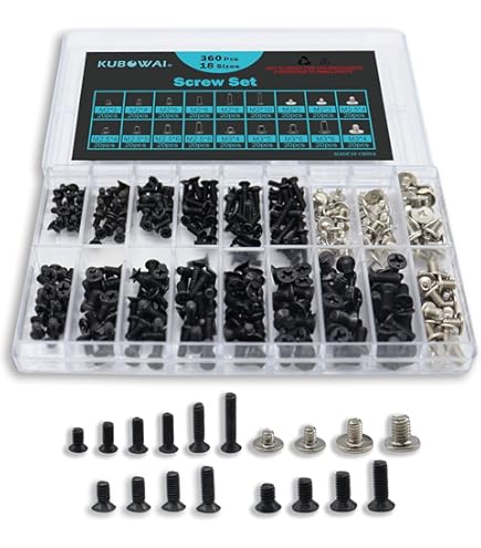 Kit 6 Vis De Fixation Pour Charnière LCD - Compatible ASUS ACER M2.5 - Lot De Rechange