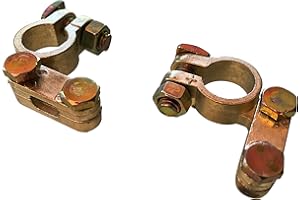 eXODA Set di morsetti per batteria 12V e 24V per batteria auto più-meno morsetti per batteria a polo