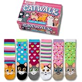 United Oddsocks Kadın Odd Catwalk Hediye Paketi - 6 &Ccedil;orap, &Ccedil;ok renkli, EUR 37-42, UK 4-8, US 6.5- 10.5