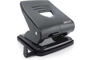 Rapesco PF827AB1 827 2-Hole Metal Punch, 30 Sheet Capacity, Black