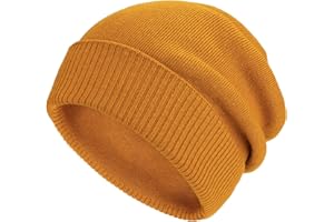 Gisdanchz Cappello Invernali Caldo Beanie - 30% Cashmere - Stretch Fitted