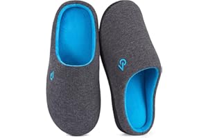 VeraCosy Herren Zweifarbige Hausschuhe Memory Schaum Pantoffeln