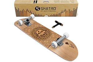 SKATRO - Pro Skateboard 31" Complete Skateboard Ages Adults Boys Girls Beginners Kids