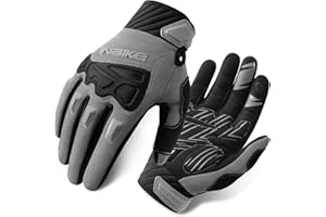 INBIKE Guanti MTB Guanti da Ciclismo in 5mm Eva Touchscreen Antiurto Antiscivolo Bici da Strada Moutain Bike per Uomo e Donna