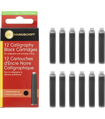 MANUSCRIPT Stylo De Calligraphie Italique Medium - Droitier - Qualité Britannique Premium