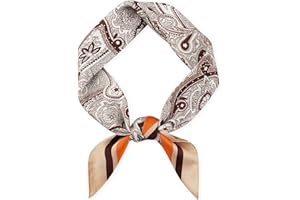 GOGOU Mens Scarf, Scarf for Men Square Satin Silk Like Scarve Lightweight Neck Scarf Bandana Fashion Gifts for Men Formal Casual Business