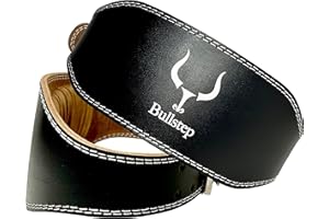 Bullstep - Cinturon Lumbar Gimnasio | Cinturón Gym Hombre Mujer | Cinturón Powerlifting para Levantamiento de Pesas | Lifting Belt | Crossfit Cinturon Halterofilia | Cinturón gimnasio