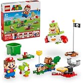 LEGO Super Mario Interactive LEGO Adventures with Mario Bows with Yoshi Toy for Girls and Boys Ages 71439-6 and Over