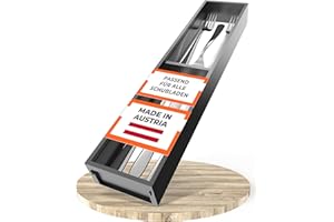 Blum AMBIA-LINE Wkładki do szuflad kuchennych, rama, szerokość 100 mm, długość 472 mm, wysokość 50 mm, z separatorem, czarny matowy karbon, 1 sztuka, organizer kuchenny