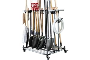 QTJH Scaffale multiuso per attrezzi da giardino con deposito classificato per carrello di attrezzature agricole pesanti