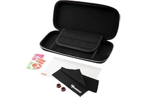 Subsonic - Subsonic Zestaw akcesoriów Nintendo Switch 2 5 w 1 z torbą, osłona ekranu ze szkła hartowanego do przełącznika 2, uchwyty do joysticków, zestaw do czyszczenia, ściereczka z mikrofibry