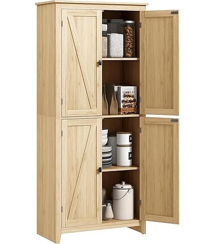 Credenza Moderna Con 3 Ante E 3 Cassetti - Nero, 69.5x34x180 Cm, Multistrato