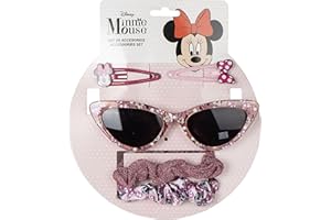CERDÁ LIFE'S LITTLE MOMENTS Set de beauté pour enfants Minnie Mouse - Rose - Set complet - comprend des lunettes de soleil, 2 épingles à cheveux et 2 pinces à cheveux - Produit Original Fabriqué en Espagne