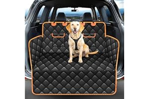 DPWEION Waterproof Car Boot Protector,Nonslip Boot Liner for Dogs(Side & Bumper Protection),Scratchproof Dog Boot Cover for Cars/SUV/Truck(Universal Size)