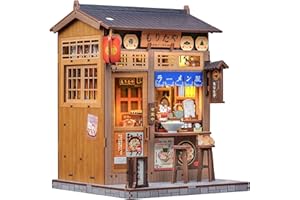 Cutefun Book Nook Japan - DIY Miniature House Kit - Bookshelf Decoration Puzzles, Regalos Creativos para Adultos y Jóvenes (Japanese Ramen Shop)