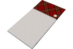 GuineaDad Delineador Midwest Size, Rojo a Cuadros | Forros de Jaula de vellón de Conejillo de Indias | Ropa de Cama de Conejillo de Indias | Manga de Bolsillo de madriguera | Bambú Extra Absorbente