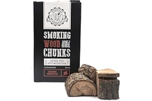 HARDCORE BARBECUE EST 2015 BBQ Chunk Arce - Arce - Leña para ahumar Hardcore Barbacoa - Piezas de madera para ahumar - Aproximadamente 1,5 kg