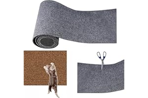 ADIUS Climbing Cat Scratcher,Tappetino Tiragraffi per Gatti, DIY Tappetino tiragraffi Autoadesivo per gatti, Ritagliabili Tappeto Tiragraffi per Gatti Divano (L,Dark Blue)