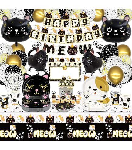 Piñata Chat Noir Géante - 35x37 Cm - Idéale Anniversaire, Halloween Ou Fête Pour Enfants