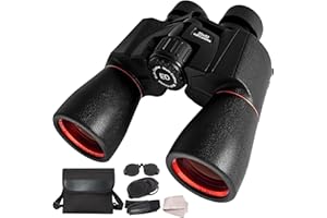 QQ CAT Jumelles 20 x 50 pour adultes haute puissance – Vision nocturne ED BAK4 lentille prisme avec vision claire en faible luminosité – Jumelles légères et faciles à mettre au point pour observer les