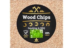 SONESTA 1 KG Premium Räucherspäne Räuchern Buche + Erle, 100% Natürlich 0,4-1,0 mm rauchaktives Räucherholz, Smoking Räuchermehl Smoke Smoker Zubehör für jeden Räucherofen wie Weber Napoleon Borniak