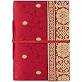 Paper High Handmade Sari Notebook - Medium 11 x 16cm - Red - Unlined Recycled Paper - Pocket Notebook and Diary - Indian Stationery Gift