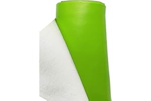 A-Express Finta Pelle Tessuto Similpelle Vinile Impermeabile Tessuto di cuoio Materiale Abbigliamento Sartoria - Verde Mezzo Metro (50cm x 140cm)
