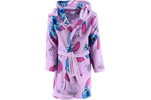 DISNEY LION GUARD Disney Stitch Vestaglia per Ragazze, Morbido Vestaglia per la Casa Bambina, Regalo per Ragazze e Adolescenti, Taglie 6 a 12 Anni