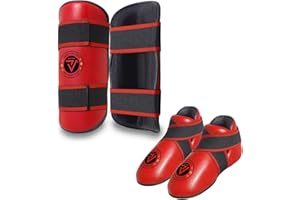 VADER SPORTS EST.2001 WITH YOU ALL THE WAY Kickboxing Taekwondo karate competition/sparring foot pads and shin pads set