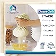 2 Yards Reusable Cheesecloth, Grade 100, Organic Cheese Cloth for Straining Craft, 100% Cotton Unbleached Muslin Cloth Strainer for Cooking, Baking, Juicing, Cheese Making