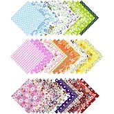 Cotton Fabric Patchwork Fabrics &ndash; 50 Pieces Cotton Fabric Squares for Sewing, Quilting Squares, Patchwork Packs Pre-Cut for P