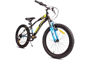 SUN BABY Tiger Bike Bicicletta per bambini 20 pollici ruota dimensioni da 6 a 10 anni altezza regolabile 6 velocità Shimano