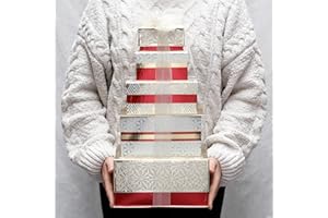 DEVON CERAMICS LTD Tower of Treats Gift Hamper - 9 Designs to Choose from! Birthday Hamper | Thank You Gift (Red & Gold)…