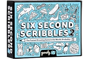 GAMELY Six Second Scribbles 2: The frantically fast and fantastically fun drawing game with 100+ all new cards | A family friendly party game for children, teens and adults
