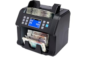 ZZap NC50 Banknote Counter & Counterfeit Detector - Mixed Denomination Value Counter - Money Cash Currency Machine