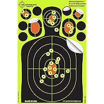 12 Inch Stick & Splatter Reactive Splatterburst Targets - Self-adhesive - View #2