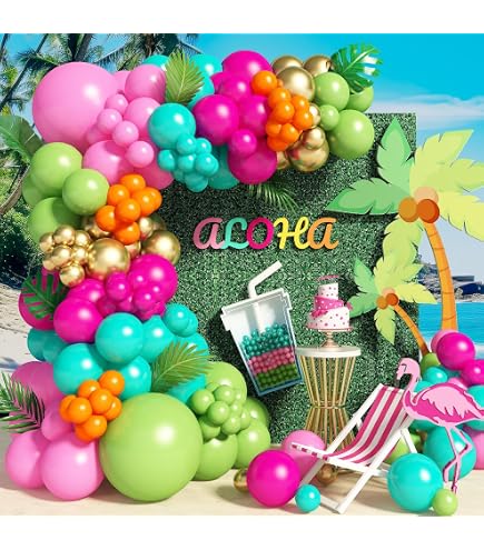 Amosfun Hawaiian Party Ballons – Goldene Ananas Folienballons, 40 Cm Für Luau Dekoration