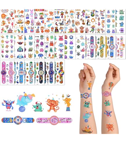 Leesgel Halloween Tatuaggi per Bambini, 36 Stili Glitter Tatuaggi Halloween Tatuaggi Temporanei Stickers Bambini per Halloween Decorazioni, Halloween Gadget Festa Compleanno Bambini