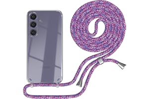 EAZY CASE Handykette kompatibel mit Galaxy S25 Handyhülle mit Umhängeband, Handykordel mit Schutzhülle, Silikonhülle, Hülle mit Band, Stylische Kette mit Hülle für Smartphone, Unicorn