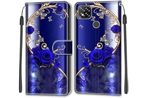 SIENIANLINE Funda para Xiaomi Redmi 9C / Xiaomi Redmi 10A, Cierre Magnético Carcasa con [Ranura para Tarjeta] [Función de Soporte] Compatible para Xiaomi Redmi 9C NFC/Poco C3