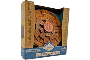 PROJECT GENIUS The Happy Puzzle Company | True Genius Grecian Computer | Wood Brain Teaser Puzzle Based Ancient Artifacts | Learn Lateral Thinking & Problem Solving Skills | Ages 14+