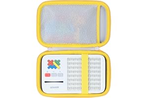 Lebakort Duro Viajar Caja Estuche Funda para GiiKER Super Blocks Juegos (Blanco + amarillo)