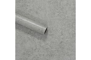 VaryPaper Papel Pintado Hormigon 40cm×8m Papel Tapiz Retro Papel Pintado Cemento Industrial Papel Adhesivo Gris para Muebles Papel de Pared Cocina Lavable Papel Pared Habitacion Revestimiento Pared