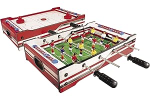 Carromco Table Multi-Jeux 2 en 1 Flip XM, 06002, Red/White