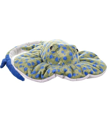 Suki Gifts Sealife Collection - Sottobicchiere Peluche Stingray, Edizione Limitata, 38 Cm Con Coda, Azzurro