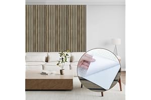 Abyssaly Papier Peint Adhesif Mural, Papier Adhesif pour Meuble Bois, 3D Panneaux Vinyle Adhesif Imperméable pour Décor Cuisine Table Placard Porte Tiroir Stickers Meuble 30cm X 200cm