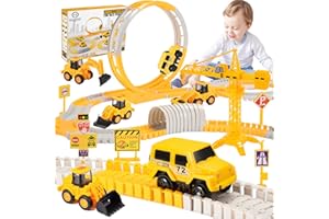 MDINGTD Giocattoli Bambino 3 4 5 6 7 8 Anni, Pista Macchinine Regalo Bimbo 3-8 Anni Maschio Macchinine per Bambini Gioco Bambino 3-8 Anni Regalo